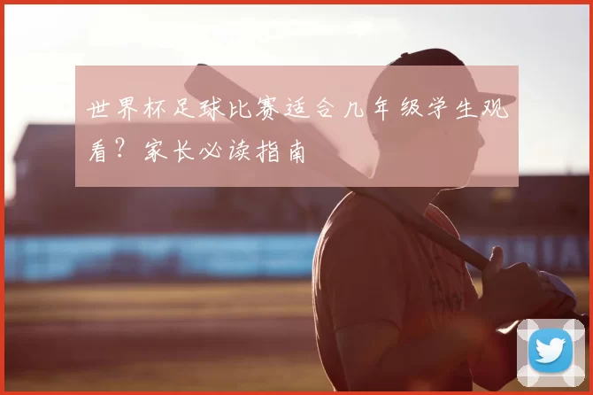 世界杯足球比赛适合几年级学生观看？家长必读指南